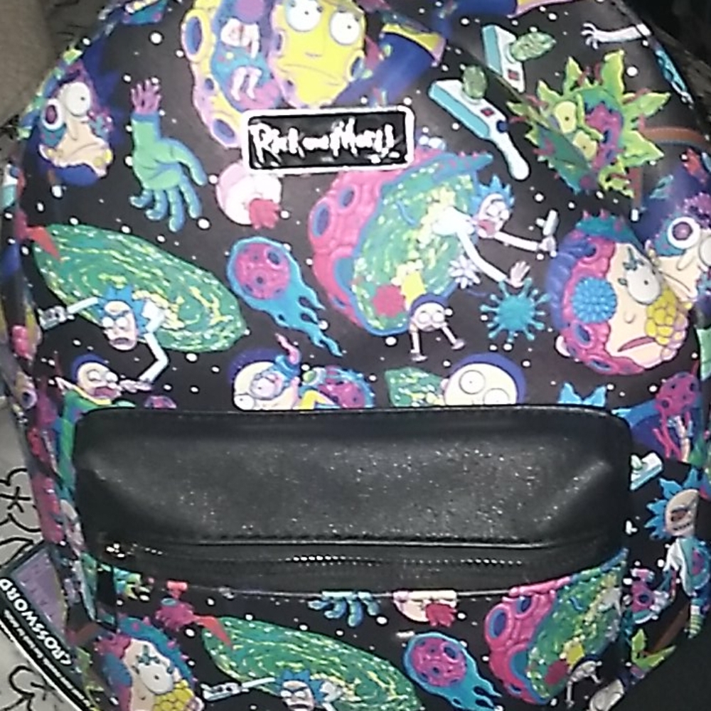 Rick and Marty backpack and matching wallet